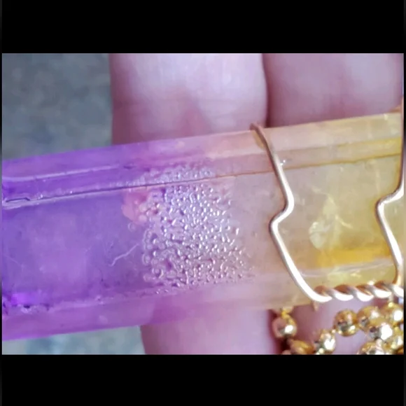 Artisan Wire Wrapped Aura Quartz Pendant Necklace *Read Description* - Picture 8 of 10